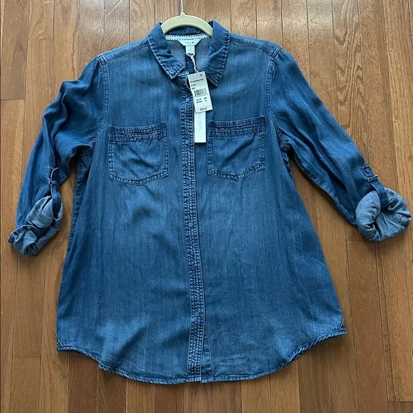 Intro chambray tunic, size medium NWT - Picture 7 of 8